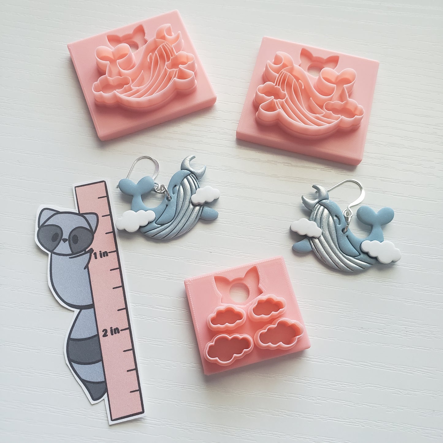 Small Sky Whale Clay Cutter - STL AND 3MF Digital File Download **Commercial License Included**