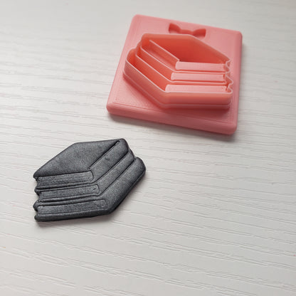 Stack of Books Clay Cutter - STL AND 3MF Digital File Download **Commercial License Included**