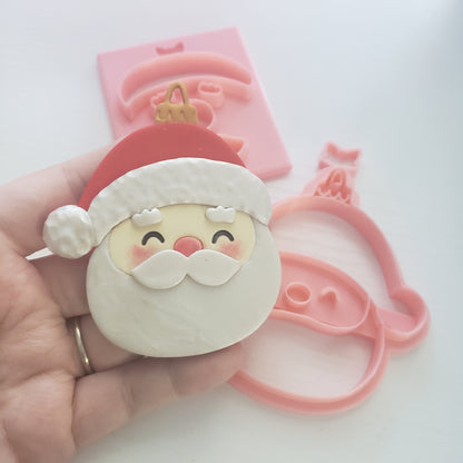 Santa Ornament Clay Cutter - STL AND 3MF Digital File Download **Commercial License Included**