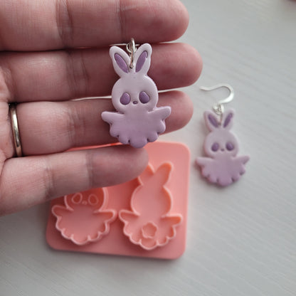 Bunny Ghost Clay Cutter - STL AND 3MF Digital File Download  **Commercial License Included**