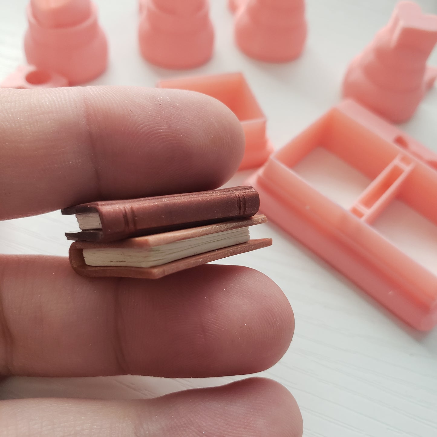 3D Books with Stamps Clay Cutter - STL AND 3MF Digital File Download **Commercial License Included**