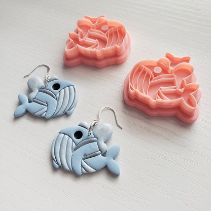 Wannabe Sky Whale Clay Cutter - STL AND 3MF Digital File Download **Commercial License Included**