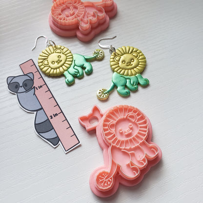 Dandy Lion Clay Cutter - STL AND 3MF Digital File Download **Commercial License Included**