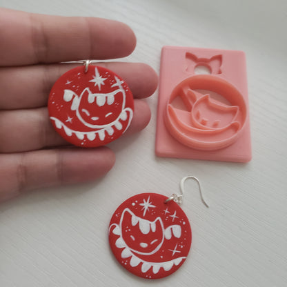 Sleeping Kitty Clay Cutter - STL AND 3MF Digital File Download **Commercial License Included**