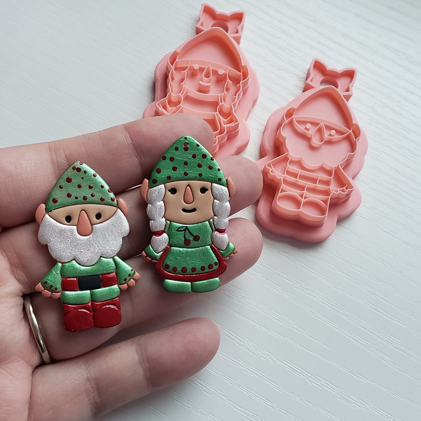 Gnome Couple Clay Cutter - STL AND 3MF Digital File Download **Commercial License Included**