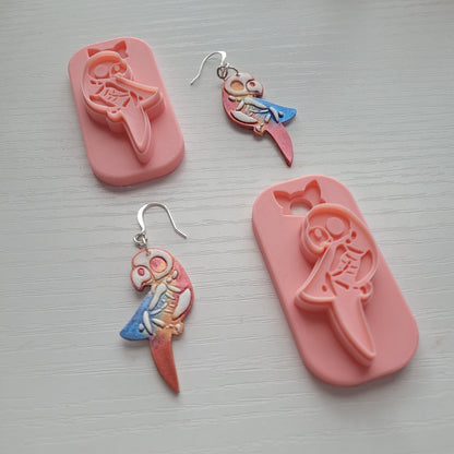 Parrot Skeleton Clay Cutter - STL AND 3MF Digital File Download  **Commercial License Included**