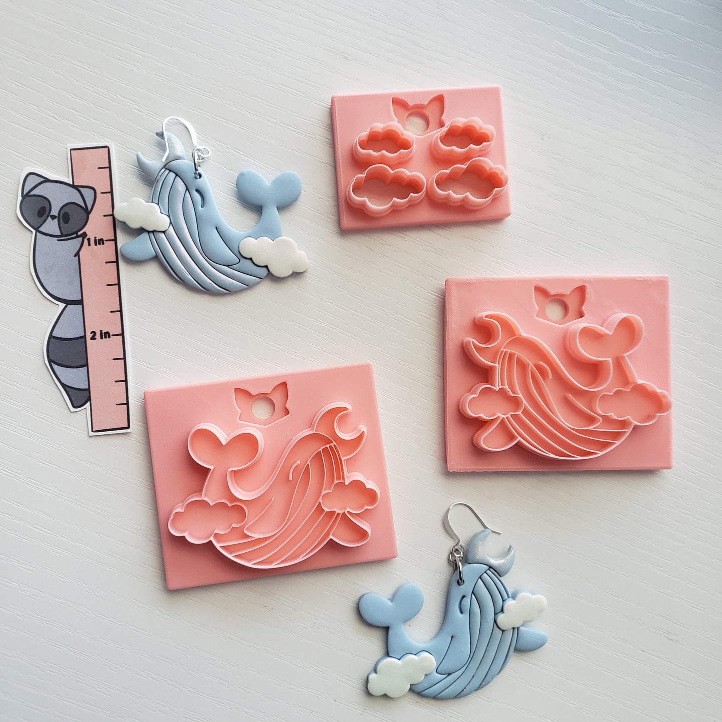 Large Sky Whale Clay Cutter - STL AND 3MF Digital File Download **Commercial License Included**