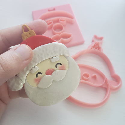 Santa Ornament Clay Cutter - STL AND 3MF Digital File Download **Commercial License Included**