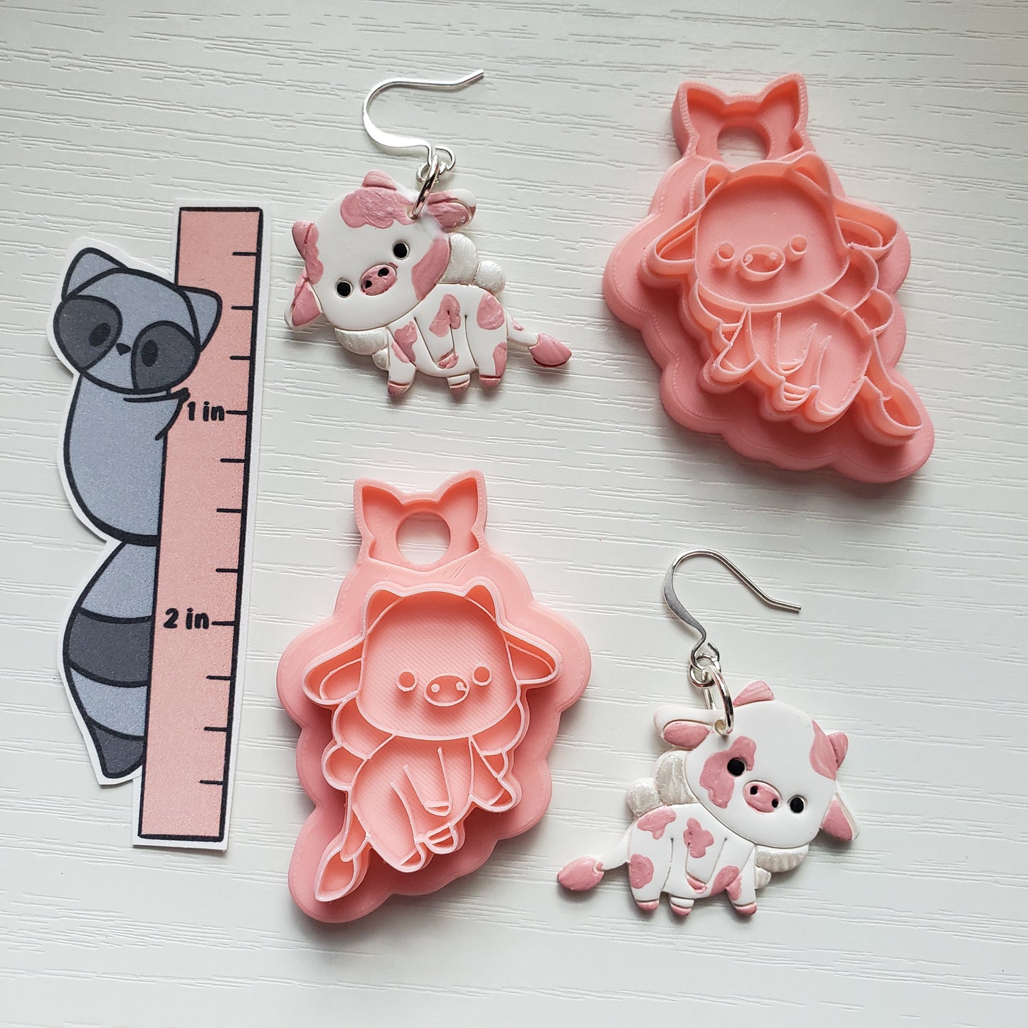 Fairy Cow Clay Cutter - STL AND 3MF Digital File Download **Commercial License Included**