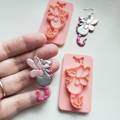 Fairy Possum Clay Cutter - STL AND 3MF Digital File Download **Commercial License Included**