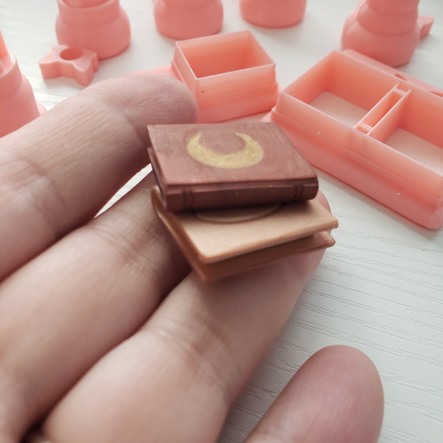 3D Books with Stamps Clay Cutter - STL AND 3MF Digital File Download **Commercial License Included**