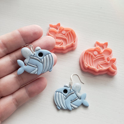 Wannabe Sky Whale Clay Cutter - STL AND 3MF Digital File Download **Commercial License Included**