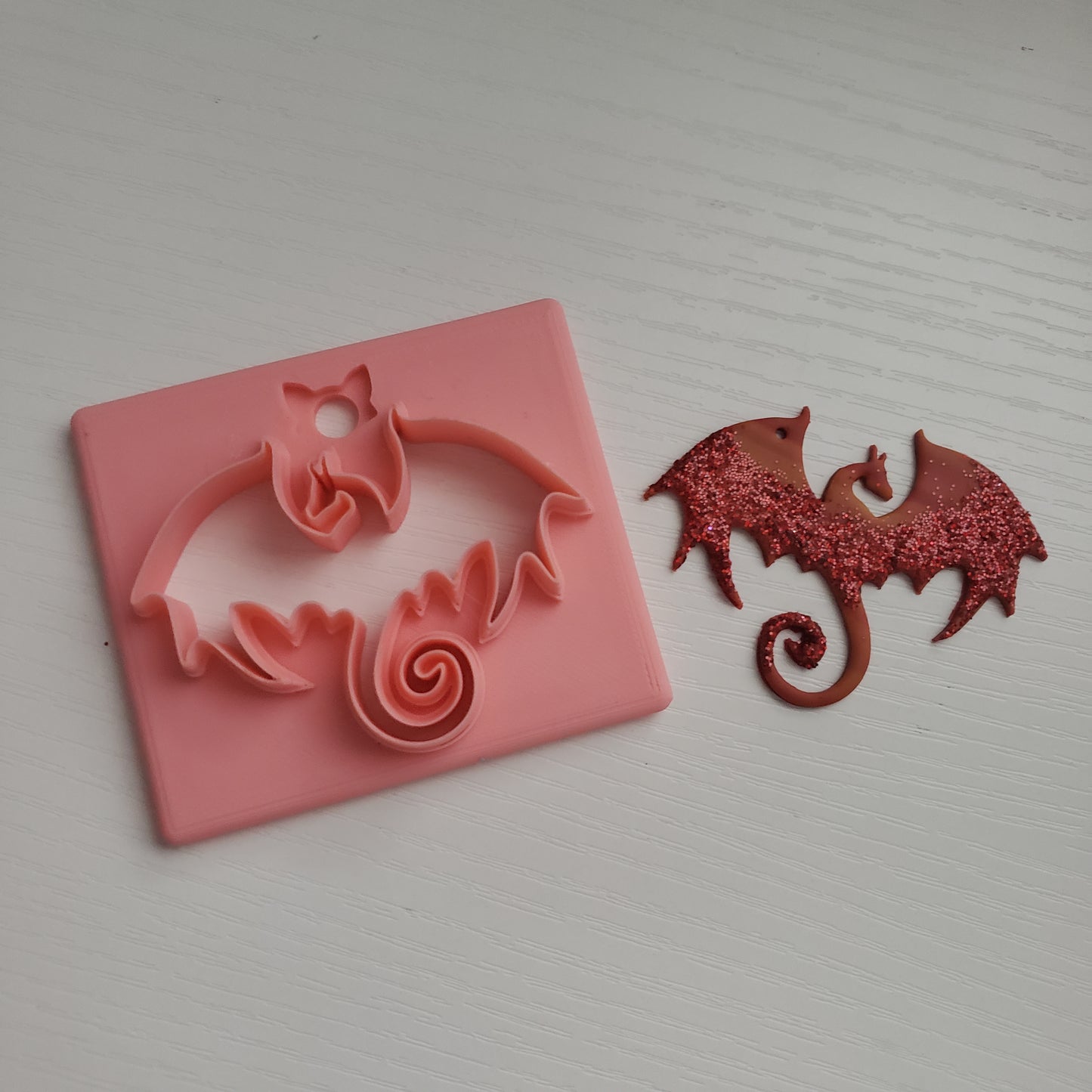 Flying Dragon Clay Cutter - STL AND 3MF Digital File Download **Commercial License Included**