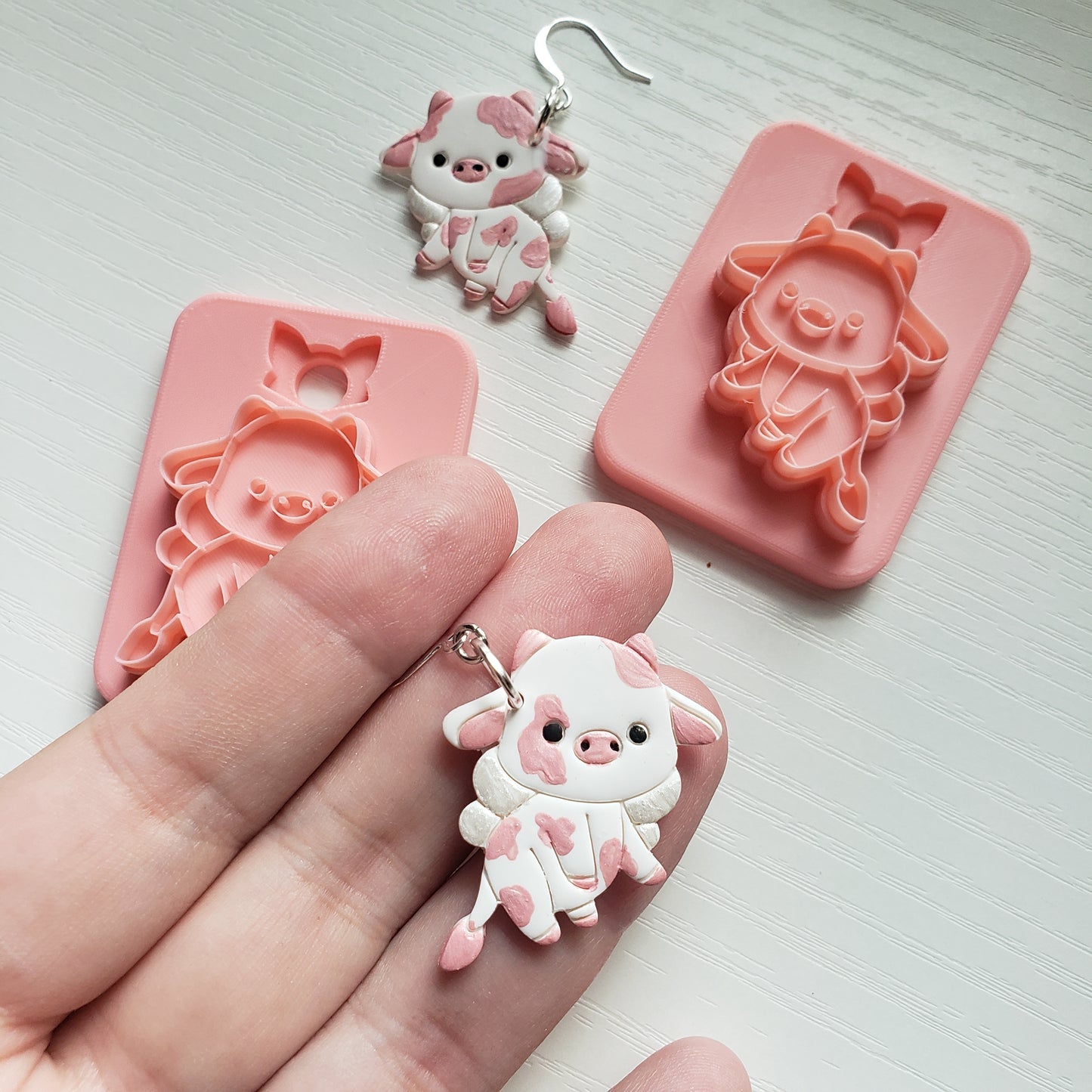 Fairy Cow Clay Cutter - STL AND 3MF Digital File Download **Commercial License Included**