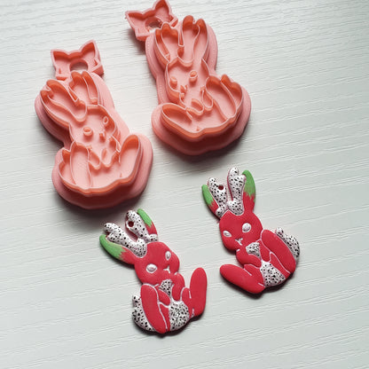 Sitting Jackalope Clay Cutter - STL AND 3MF Digital File Download **Commercial License Included**