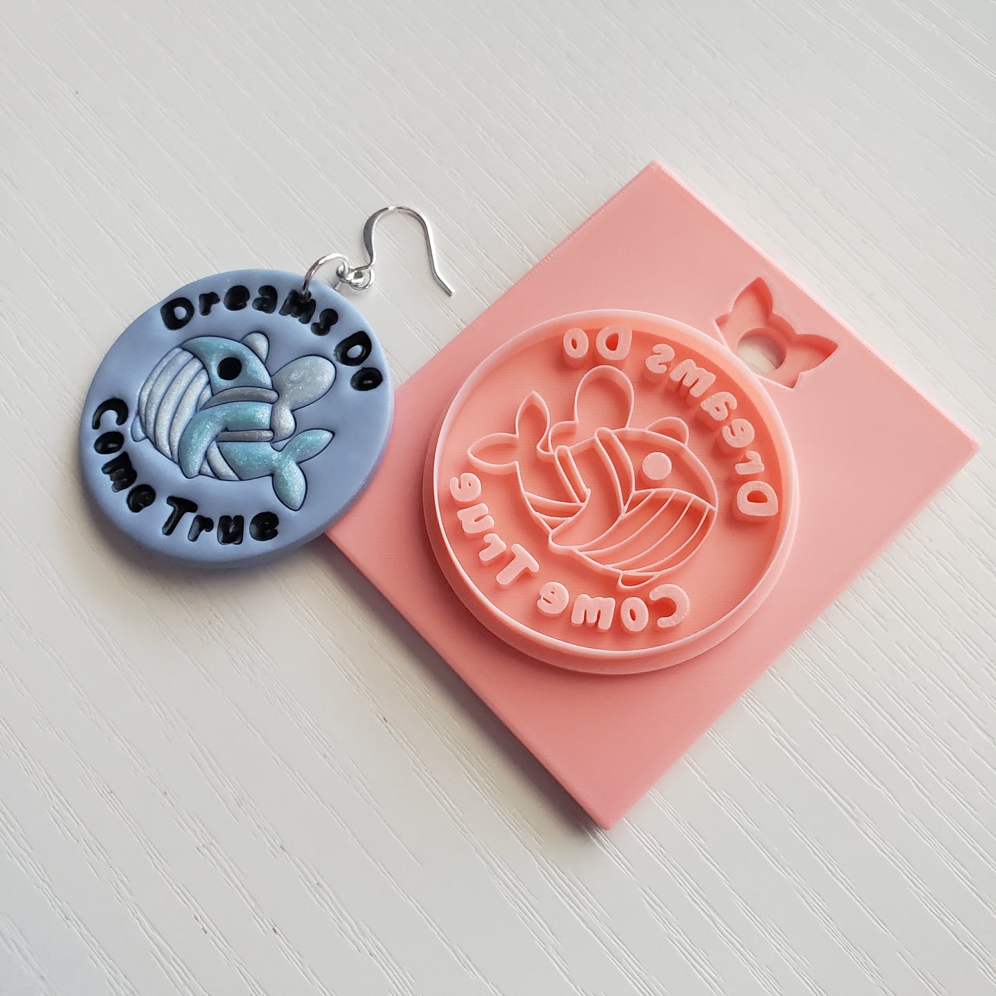 Wannabe Sky Whale With Words Clay Cutter - STL AND 3MF Digital File Download **Commercial License Included**