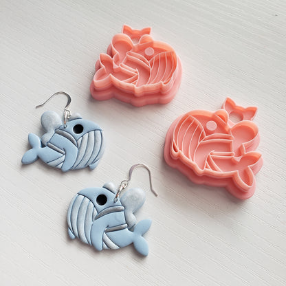 Wannabe Sky Whale Clay Cutter - STL AND 3MF Digital File Download **Commercial License Included**