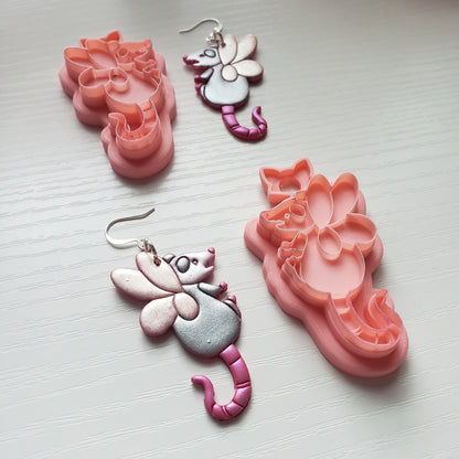 Fairy Possum Clay Cutter - STL AND 3MF Digital File Download **Commercial License Included**